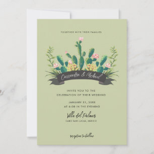 Invitación Boda Desert Cactus Bloom