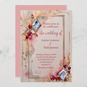 Invitación Boda Diamond and Ruby