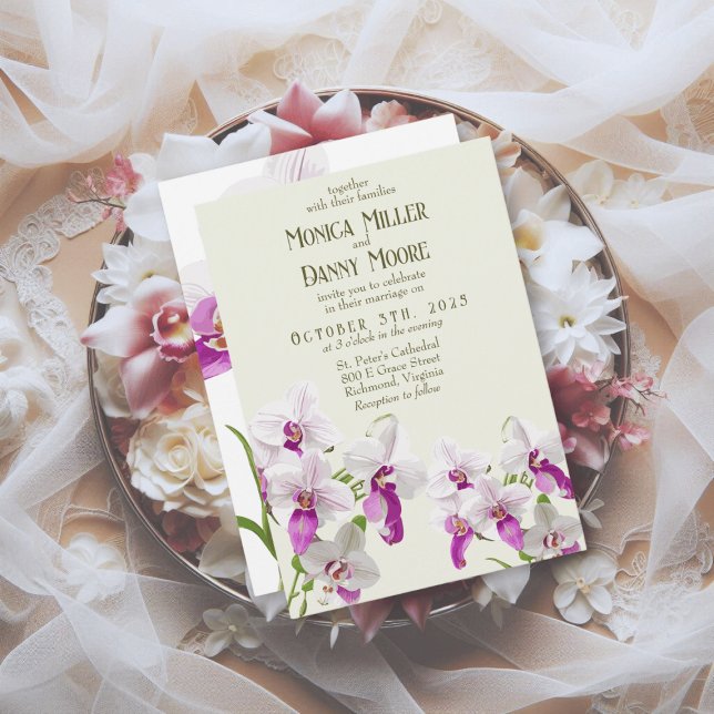 Invitación Boda diurno de Orquídea Delicada (Subido por el creador)