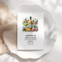 Boda Divertida de Tacos y Tequila con Botella con