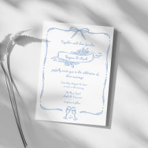 Boda divertida y extravagante con garabatos a mano