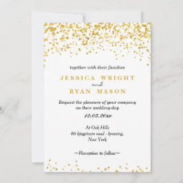 Invitación boda Dorado