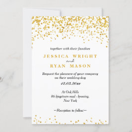 Invitación boda Dorado