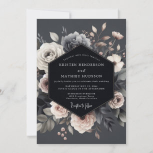 Invitación Boda dramática Flora Slate