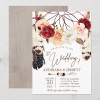 Boda Dreamcatcher Boho Rosa de Rubor y Peach