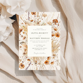Invitación Boda Dreamy Autumn Wildflower