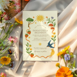 Invitación Boda Ecléctico Maximalista Y Brillante