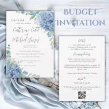 Boda Económica Floral Hortensia Azul