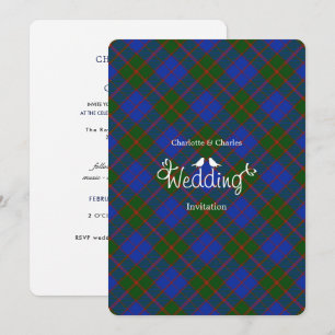 Invitación Boda editable de Scottish Tartan Clan Plaid