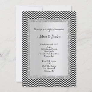 Invitación Boda ELEGANT CLASSY negro