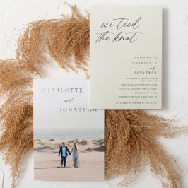 Invitación Boda Elegante Clásico Único en Recepción