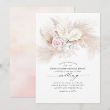 Boda elegante de Antrurio Blanco y Pampas