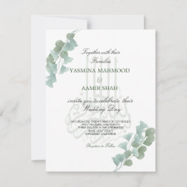 Invitación Boda elegante de Bismillah Eucalyptus