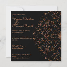 Invitación Boda elegante de Brass Mandala