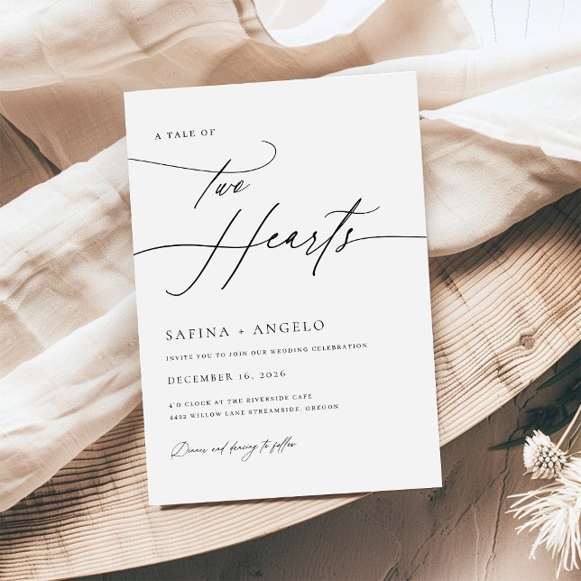 Invitación Boda elegante de caligrafía manuscrita de lujo (Subido por el creador)