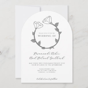 Invitación Boda elegante de flores