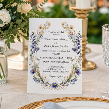 Boda elegante de jardín de flores silvestres con a