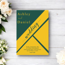 Boda Elegante De Lujo Verde Y Dorado Moda Dorado