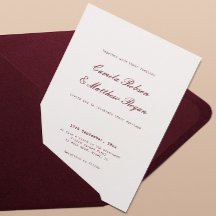 Boda elegante de marfil y borgoña 