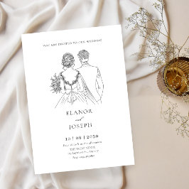 Invitación Boda elegante de novias y novios