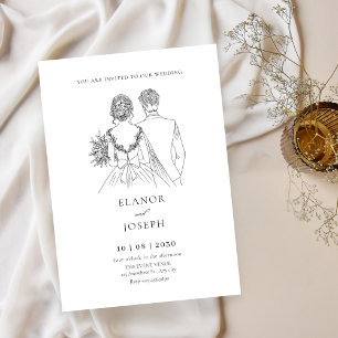 Invitación Boda elegante de novias y novios