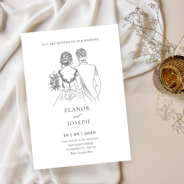 Invitación Boda elegante de novias y novios (Subido por el creador)