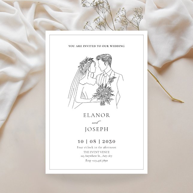 Invitación Boda elegante de novias y novios (Subido por el creador)