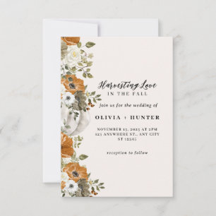 Invitación Boda elegante de otoño