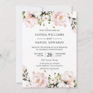 Invitación Boda elegante de Rubor Flowers All Seasons