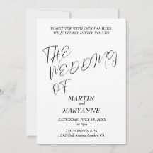 Boda Elegante en Blanco y Negro