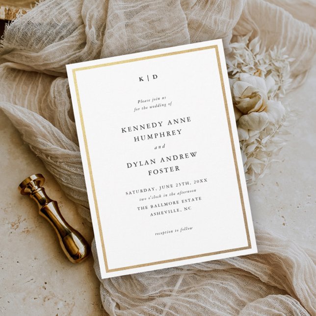 Invitación Boda elegante en blanco y negro (Subido por el creador)
