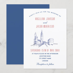 Invitación Boda elegante en Londres