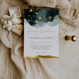 Invitación Boda elegante feliz | Clásico y alegre