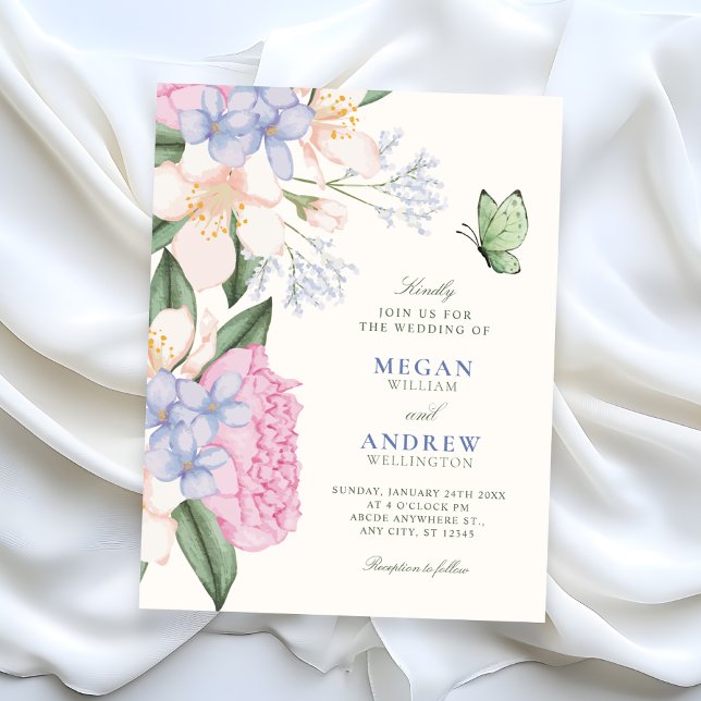 Invitación Boda elegante floral (Subido por el creador)