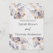 BODA ELEGANTE FLORAL DE PATELES BLANCO Y AZUL