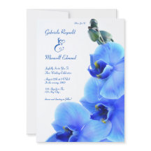 Boda Elegante Floral Love Blue Orchids