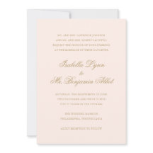 Boda elegante formal rosada tradicional de Rubor