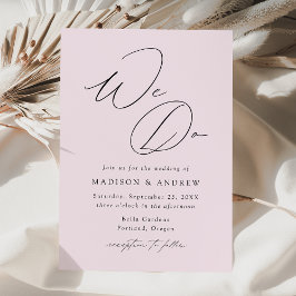 Invitación Boda Elegante Lavanda Moderna Nosotros Hacemos