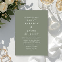Boda elegante minimalista en verde salvia