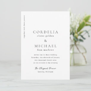 Invitación Boda elegante moderna