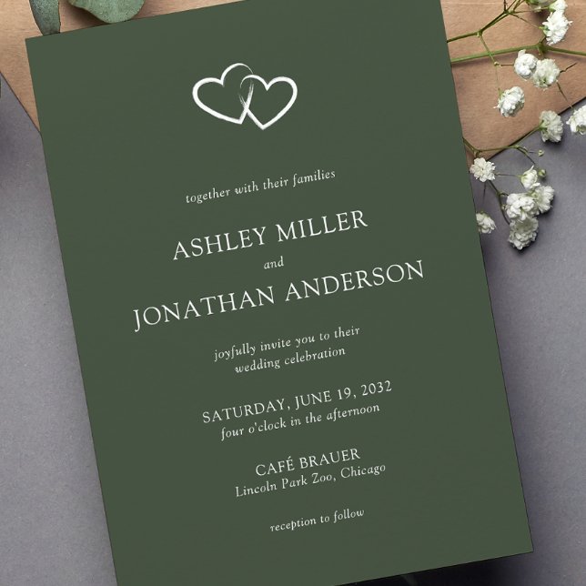 Invitación Boda Elegante Moderno y Simple Elements (Subido por el creador)