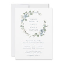 Boda elegante polvorienta azul