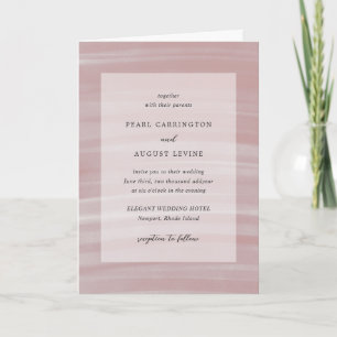 Invitación Boda elegante rosa chic costero