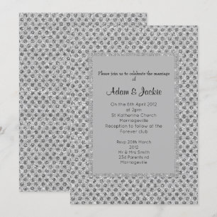Invitación BODA ELEGANTE SPOT Gris plateado