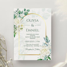 Boda elegante verde y blanca