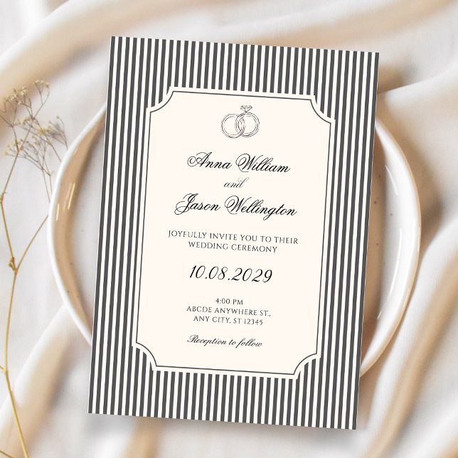 Invitación Boda elegante vintage (Subido por el creador)