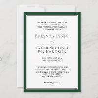 Boda elegante y clásico del borde verde del bosque