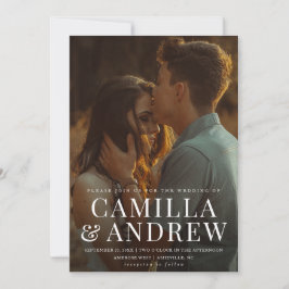 Invitación Boda elegante y moderna con estilo 