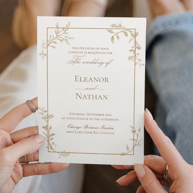 Invitación Boda elegante y sencilla de primavera (Subido por el creador)