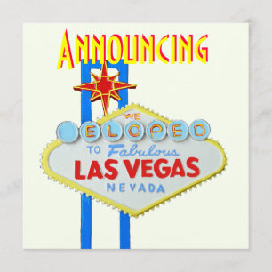 Invitación Boda Elope de Las Vegas